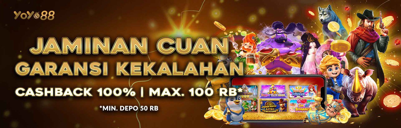 PROMO BONUS 100% CASHBACK KEKALAHAN