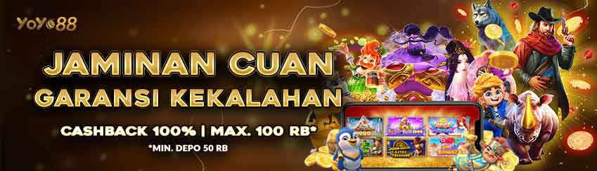 PROMO BONUS 100% CASHBACK KEKALAHAN